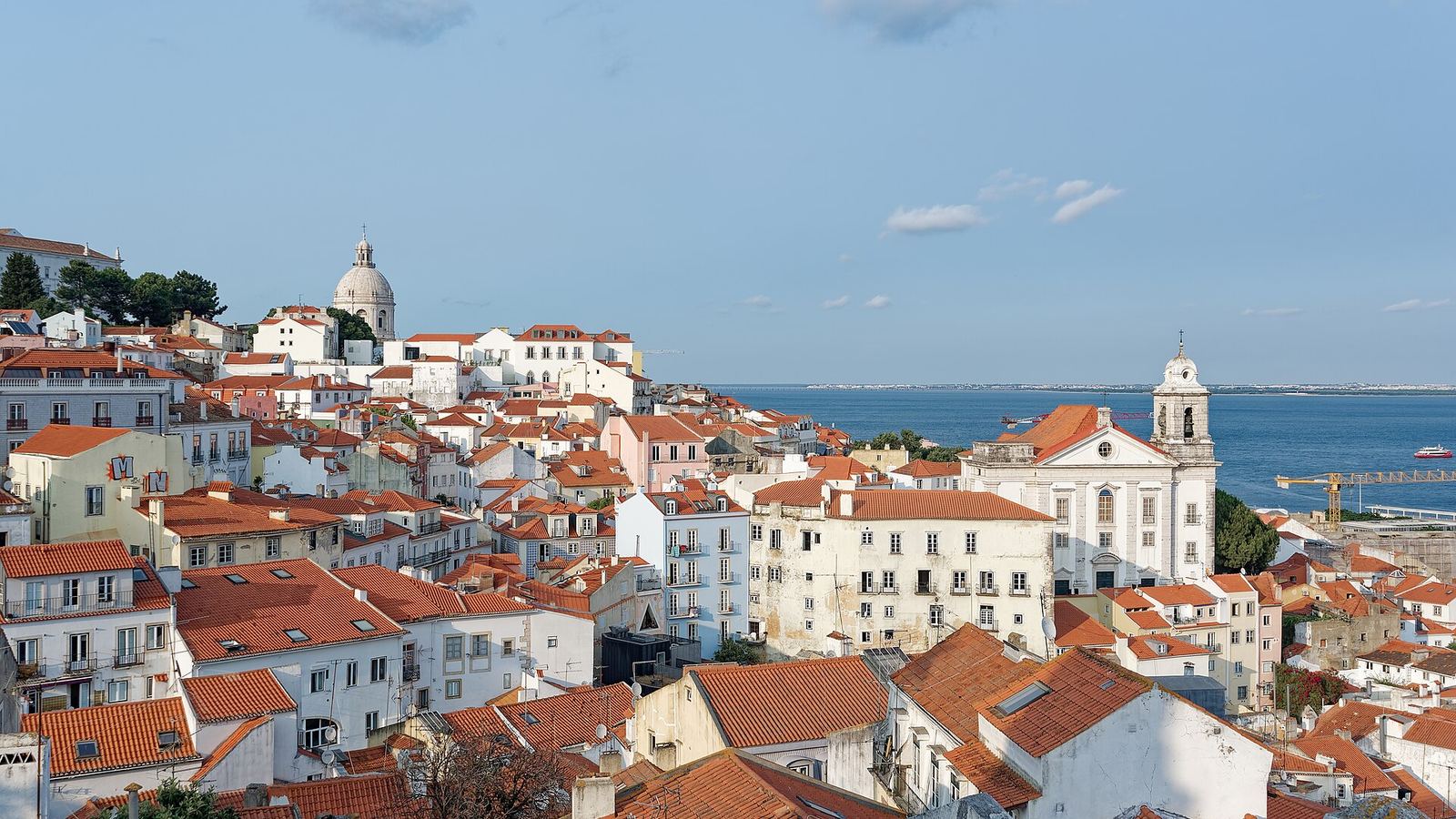 The rooftops of Alfama from the Portas do Sol viewpoint